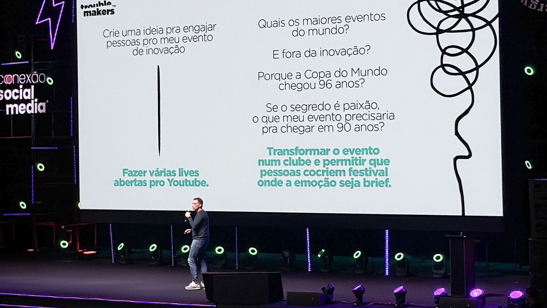 Palestra sobre inteligência artificial no Conexão Social Media 2026